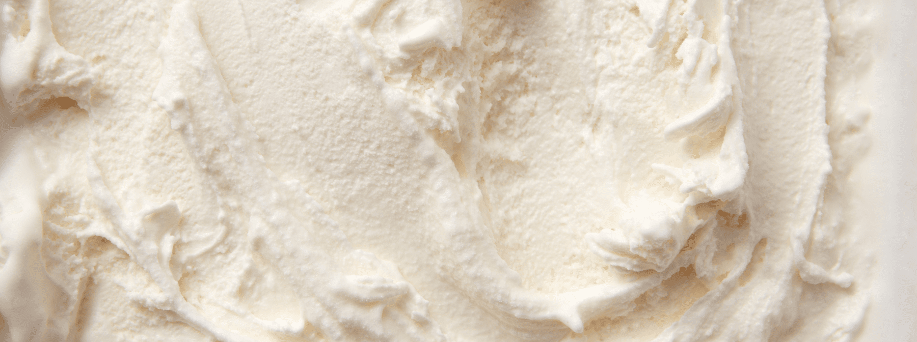 Close up of white ice cream